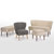 奥古拉家具 沙发 布艺沙发组合小户型客厅单人双人沙发 北欧简约风格(布艺款-灰色 双人位)第5张高清大图