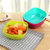 有乐B582果盘 方形食品级塑料沙拉碗 瓜子水果盘小零食糖果盘lq1023(蓝色)第3张高清大图