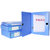天色 加厚大容量档案盒 文件盒 资料盒 A4收纳塑料凭证盒(蓝色/厚度2cm/可放130页A4纸)第3张高清大图
