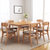 全实木独特餐桌椅组合橡木环保家具北欧现代简约一桌四椅饭桌(原木色-1.5米桌+餐椅*4)第2张高清大图