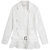 七格格 2017春新款 荷叶边拼接翻领气质一衣多穿蕾丝外套 女L483(白色 XL)第5张高清大图