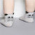 夏婴儿袜子0-6-12个月春秋棉男女字母宝宝松口儿童防滑袜1-3岁冬季小孩袜子(米色 0-2岁)第3张高清大图