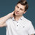 传奇保罗2021夏季新款珠地棉男士休闲短袖t恤男纯色商务Polo衫（M-3XL）ZNM818(白色 M)第4张高清大图