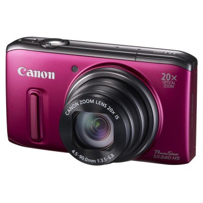 佳能（canon）PowerShot SX240HS数码相机（红色）