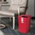 阿司倍鹭（ASVEL）日本进口家用垃圾桶 客厅厨房卫生间垃圾筒 收纳 方形(红色)第3张高清大图