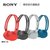 Sony/索尼 WH-CH400 头戴式无线立体声耳机 时尚轻巧蓝牙耳机(蓝色 官方标配)第2张高清大图