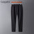 CaldiceKris （中国CK）冬季天丝罗马复合超柔绒休闲裤女散口/束口CK-F03008(4XL 黑色)第4张高清大图