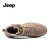 Jeep吉普板鞋男鞋2021新款秋季高帮系带板鞋男士冬季加绒保暖棉鞋休闲潮鞋(J993125P卡其 39)第3张高清大图