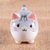 陶瓷小猫咪摆件创意家居饰品工艺品可爱桌面生日礼物日式治愈物件第3张高清大图
