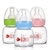 运智贝玻璃果汁奶瓶初生婴儿宝宝喝水奶瓶防呛喂药便携小奶瓶60ml(粉色)第3张高清大图