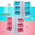 爱丽思IRIS 儿童多用收纳柜彩色收纳柜简易组装柜儿童书柜3层(KSB-3白蓝色)第3张高清大图