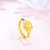 阿玛莎爱心戒指s925银镀金戒指女款(金色)第4张高清大图