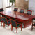 GX 实木木皮会议桌绿色环保油漆会议桌培训桌(胡桃色 YH2400)第5张高清大图