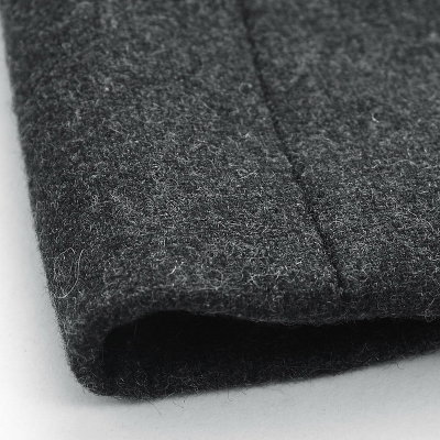 青年男士中长款加厚加绒羊绒毛呢子大衣2018