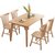 豫见美农 北欧风格实木餐桌椅组合长方形现代简约橡木小户型家用餐厅饭桌子(110*60单桌)第5张高清大图