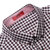 亚狮龙纯棉长袖修身男装衬衣红白格子衬衫CS10005白间红小格子(红白小格 XL)第3张高清大图