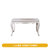 南方家私 欧式餐桌椅套装组合 描银仿古白饭桌法式雕花长方形餐台(白色 1.4m雕花餐桌【单品】)第5张高清大图