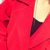 络薇琪2015秋装新款气质腔调洋气插袋中长款毛呢外套女AA15498(红色 M)第4张高清大图