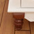 宜捷家居 实木书桌 地中海电脑桌转角直角书桌书柜 写字台（1.2电脑桌不含椅子）(直角书桌 海洋蓝)第3张高清大图