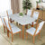 木巴北欧餐桌椅组合现代简约钢化玻璃饭桌一桌四椅六椅组合(CZ206+YZ402(一桌六椅） 默认)第2张高清大图