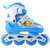 ENPEX乐士溜冰鞋MS170八轮全闪光轮滑鞋卡通旱冰鞋 PU轮可调尺码 送护具(蓝色M)第3张高清大图