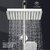 法恩莎  卫浴淋浴花洒套装家用全铜龙头淋浴器方形花洒淋雨喷头套装F3M9828SC(F3M9833SC)第2张高清大图