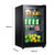 海尔（Haier）冰吧冷藏家用单门冰箱小型饮料柜办公室茶叶水果保鲜柜玻璃门红酒柜 LC-108H第3张高清大图
