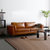 TIMI 简约时尚沙发 北欧沙发 客户沙发组合 商务会客沙发组合(咖啡色 三人位沙发)第2张高清大图