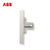 ABB开关插座面板无框轩致系列雅典白墙壁86型插座面板一位电话插座AF321第4张高清大图