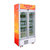 澳柯玛(AUCMA)SC-409 409升单温冷藏立式双门展示冰柜冷柜商用冰箱陈列柜(黄色)第3张高清大图