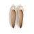 森达2021秋季新款商场同款珍珠尖头气质平底女单鞋3WE01CQ1(米白 35)第4张高清大图