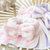 【ONEDAY】 日本新款擦手巾 蝴蝶结设计可爱少女心不掉毛 蝴蝶结束发带两件套礼盒(粉色条纹)第4张高清大图