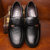 米斯康男鞋商务中年男士正装皮鞋男牛皮套脚单鞋爸爸鞋子婚鞋777(棕色)第4张高清大图