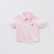 davebella戴维贝拉2018夏季新款男童衬衣宝宝短袖衬衫DB8275(7Y 粉白条纹)第2张高清大图