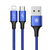 倍思 波特曼系列 一拖二数据线Micro+Lightning接口 1.2M 双头usb数据线二合一手机充电器2合1(蓝色)第3张高清大图