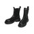 森达2021冬季新款商场同款网状透气舒适女切尔西中筒靴4MQ11DZ1(黑色 40)第3张高清大图