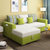 古宜 沙发床可折叠小户型现代多功能2.2米储物三人实木布艺可拆洗(2.2米三人位)第3张高清大图
