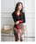 MISS LISA秋季新款女装V领撞色针织衫毛衣上衣T3210(黑色 XL)第3张高清大图