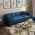 夏树 现代简约客厅小户型沙发双人三人日式北欧沙发卧室布艺沙发组合SB13(蓝色（不可拆洗） 双人位（1.4米）)第2张高清大图