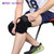爱玛莎 专业运动护膝一只装 透气网孔篮球跑步骑行登山户外护具(黑色)第5张高清大图