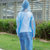 单人雨衣成人户外徒步男女式长款带帽防水雨披 旅游透明一次性雨衣套装 均码(白、黄、蓝、粉颜色随机)第2张高清大图