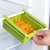 红凡 冰箱保鲜隔板层分类收纳架塑料厨房抽屉式置物盒食品储物盒置物架(绿色 1个装)第5张高清大图