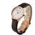 阿玛尼（ARMANI）手表防水 简洁皮带石英表 怀旧经典设计复古女表AR1601第2张高清大图