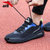 安踏男鞋跑步鞋2022新款夏季易弯折科技休闲轻便运动鞋男R(黑/正蓝/荧光淡绿 40.5)第7张高清大图