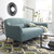 忆斧至家 北欧沙发小户型 客厅整装 布艺沙发 单人双人三人组合现代简约(黄色 单人位（0.95m）)第2张高清大图