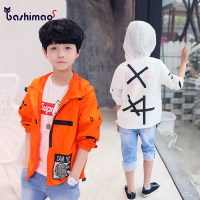 【儿童防晒衣2018新款中大童男孩透气童装韩