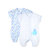 小米米minimoto海底世界系列空调房宝宝睡袋纱布分腿睡袋婴儿防踢被(白色)第5张高清大图