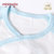 小米米minimoto婴儿宝宝棉和尚服护肚睡衣新生儿和短袍浴袍绑带上衣(粉蓝色 3-6个月)第5张高清大图