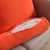 禧多屋Hitohome玉米绒三角形靠垫三维立体抱枕可调节高度靠枕(橘黄 大号)第2张高清大图