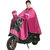普润 加大加厚牛津电动车雨披 大帽檐摩托车雨衣男女通用(紫色)第4张高清大图